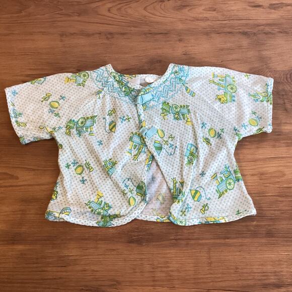 Vintage Carters Nightgown Nightdress Short Sleeve Top Layette Set Baby Newborn - Picture 2 of 11